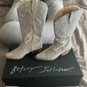Betsey Johnson Dallas Rhinestone Cowboy boots